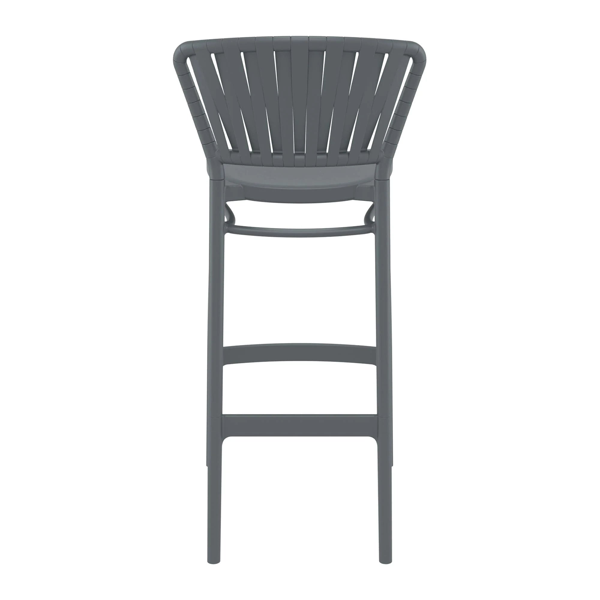 Portofino Bar Stool 75 Dark Grey Back