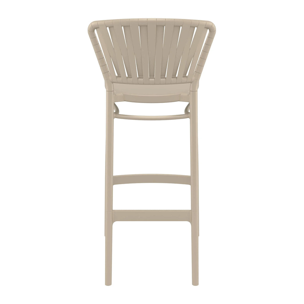Portofino Bar Stool 75 Taupe Back