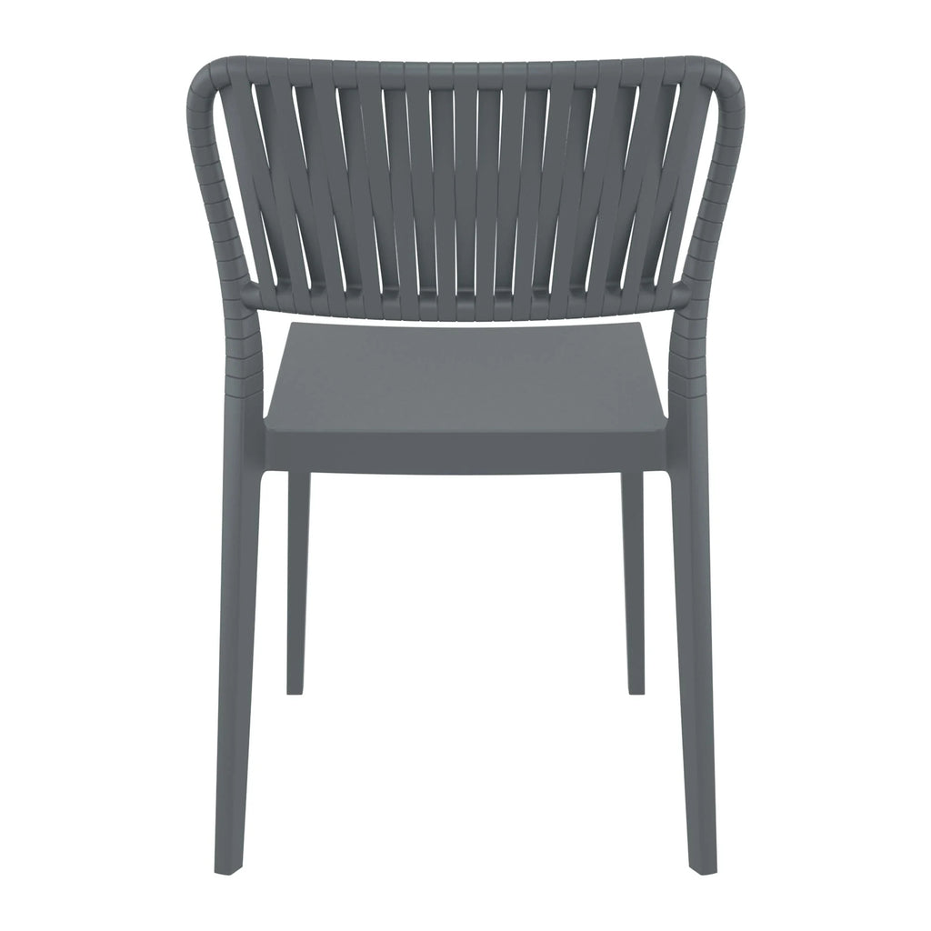 Portofino Side Chair Dark Grey Back