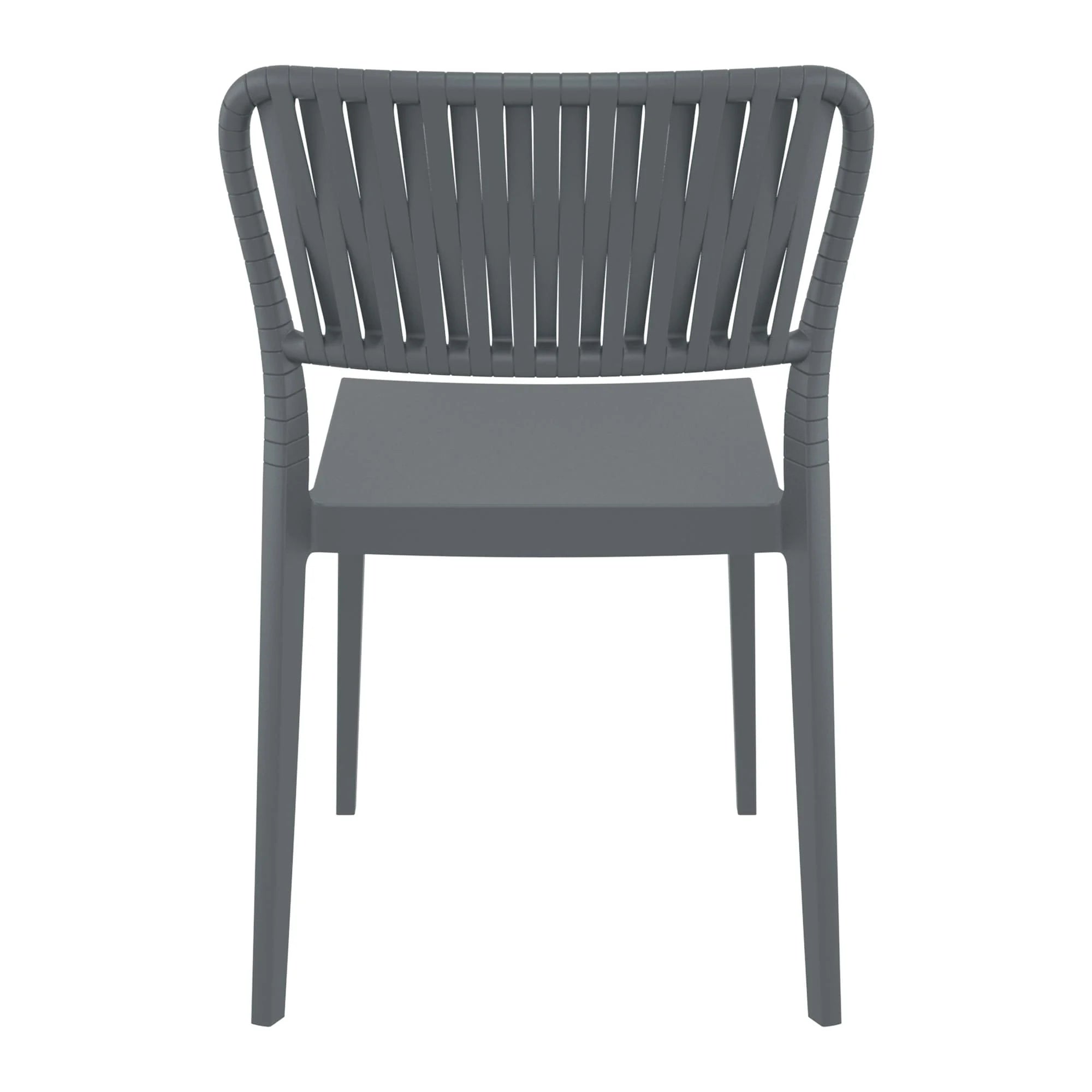 Portofino Side Chair Dark Grey Back