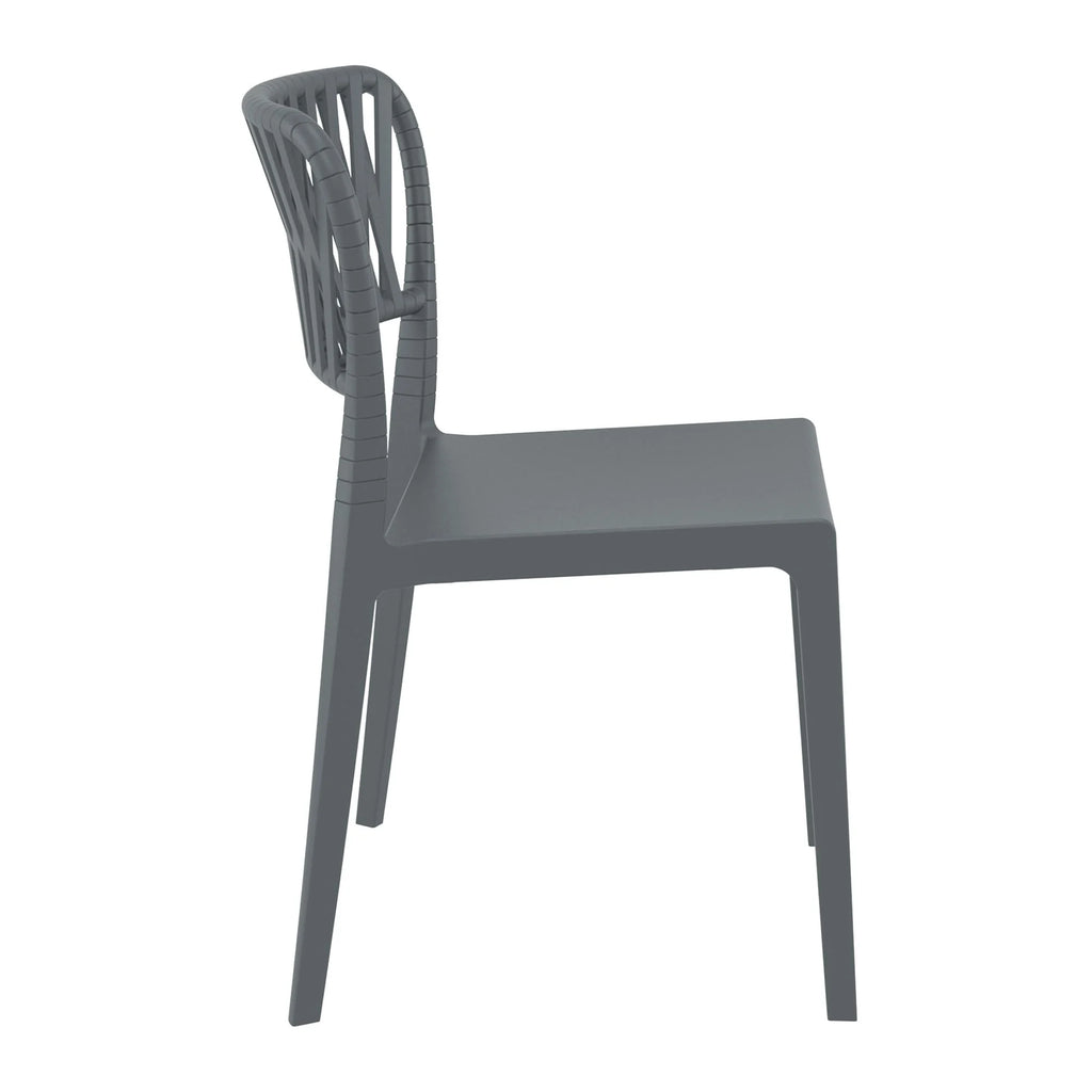 Portofino Side Chair Dark Grey Side