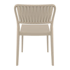 Portofino Side Chair Taupe Back