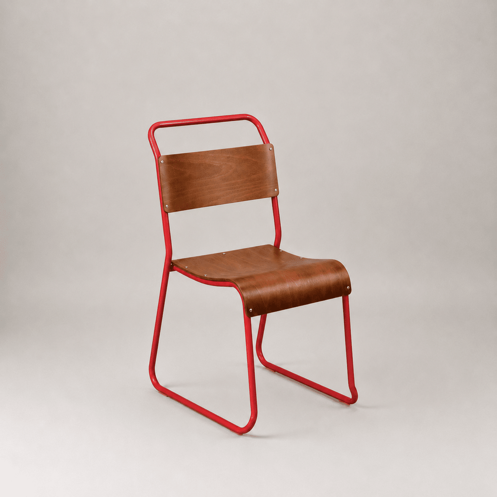 Retro canteen chair – Red