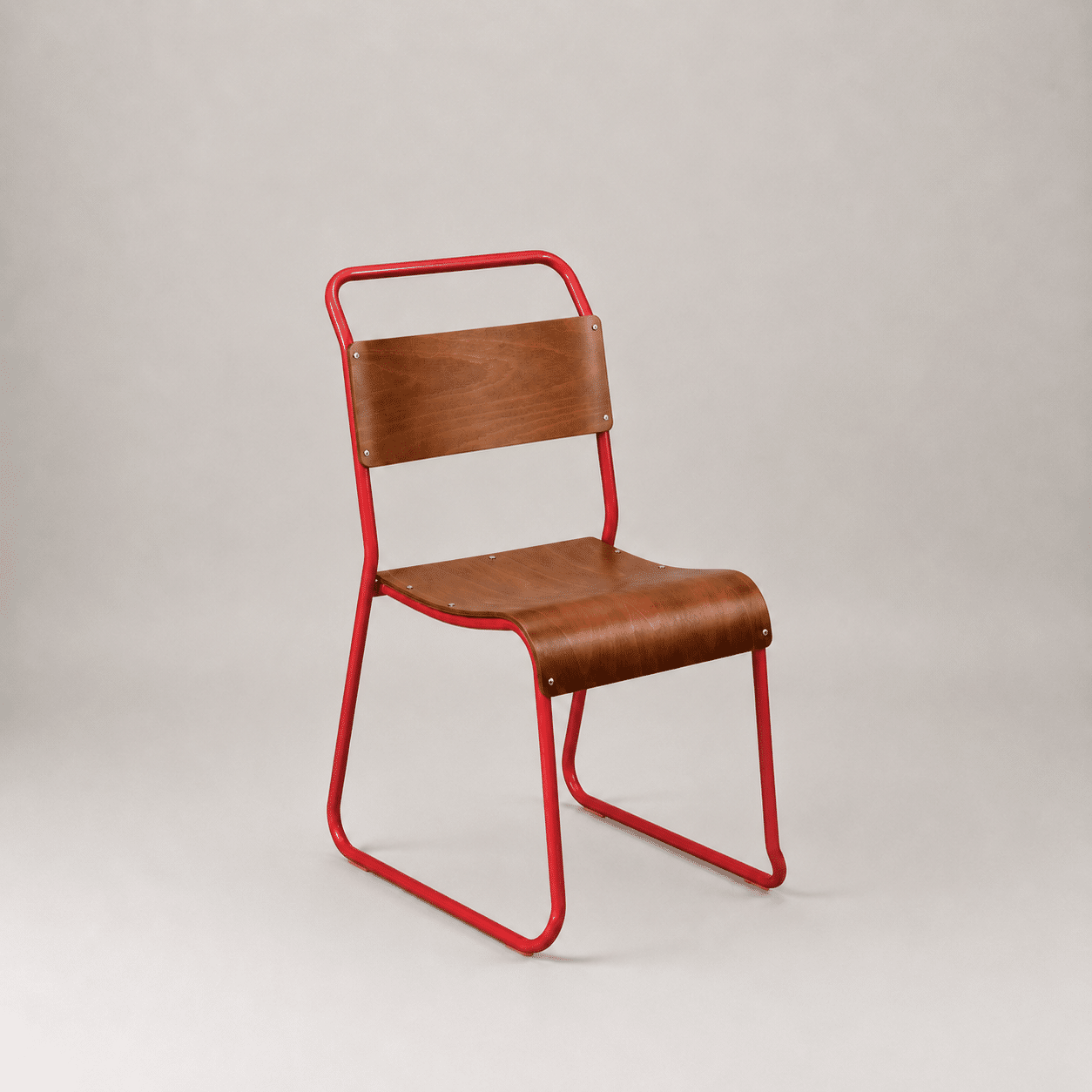 Retro canteen chair – Red