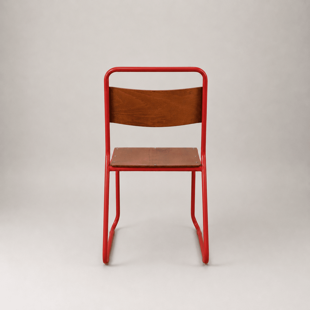 Retro canteen chair – Red