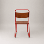Retro canteen chair – Red