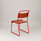 Retro canteen chair – Red