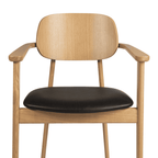 Relish Armchair Black Seat Pad Detail 1