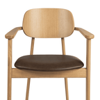 Relish Armchair Brown Seat Pad Detail 1