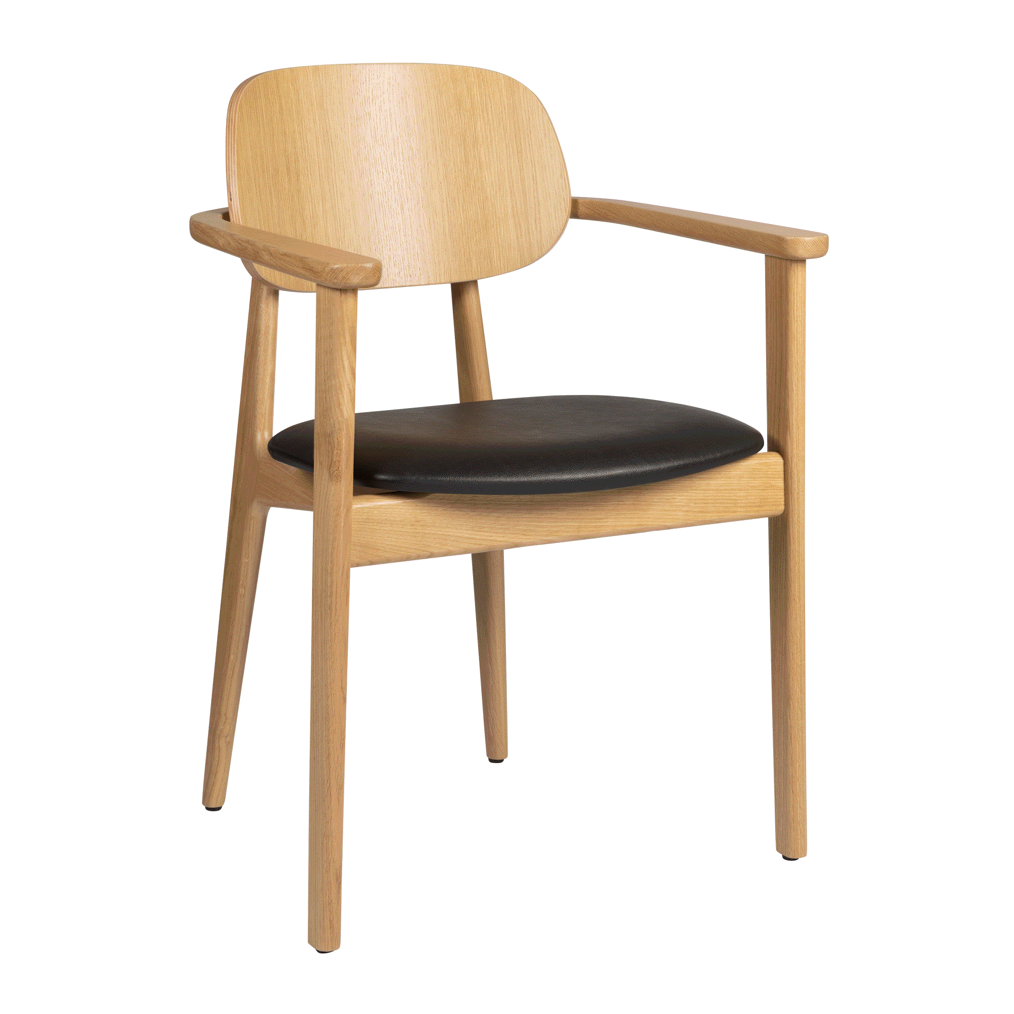 Relish Armchair - Natural Oak - Lascari Seat Pad