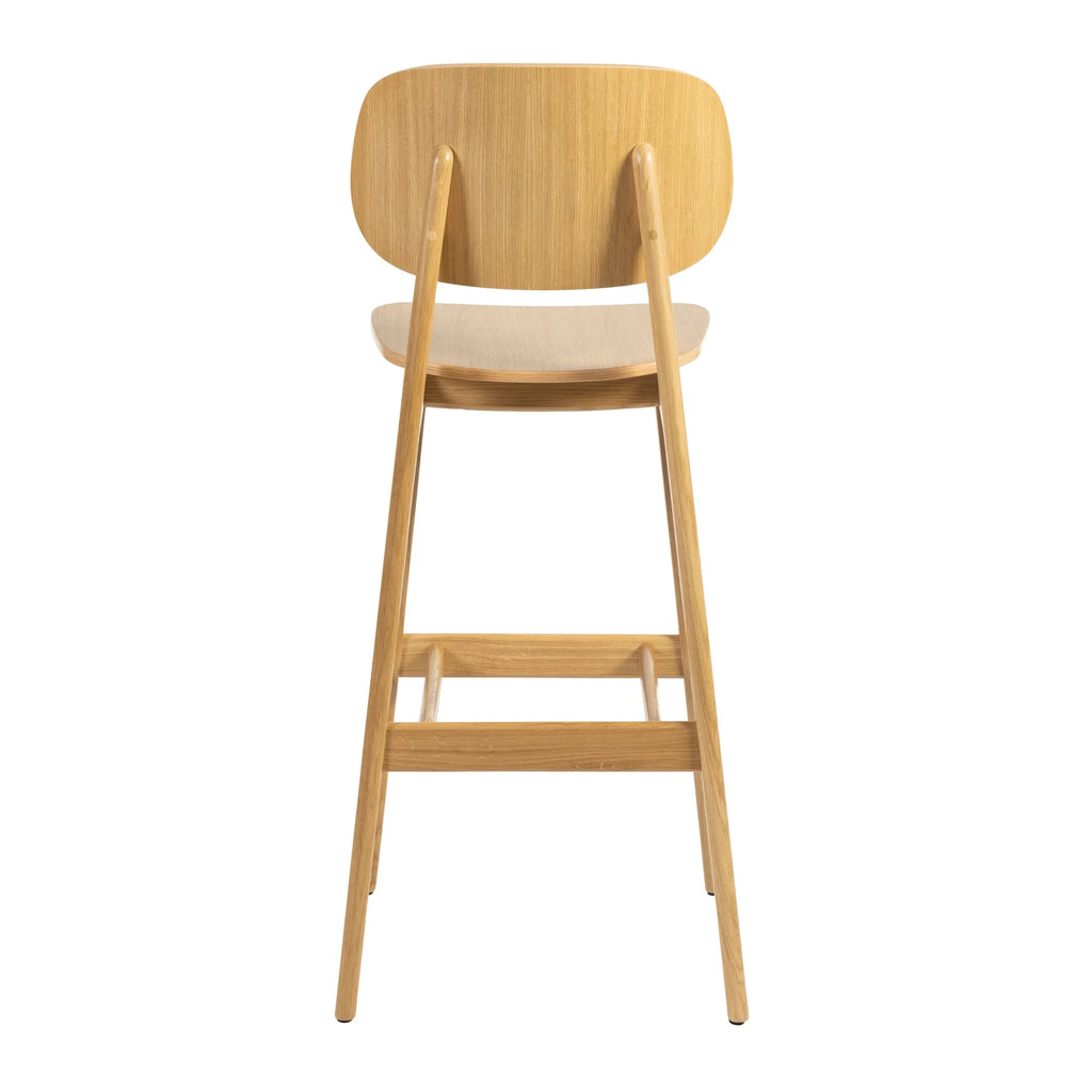 Relish Bar Stool Natural Oak Back