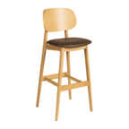Relish Bar Stool Oak Brown Seat