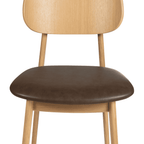 Relish Side Chair Brown Seat Pad Detail 1
