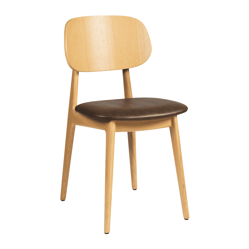 Relish Side Chair - Natural Oak - Lascari Seat Pad