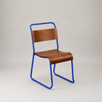 Retro canteen chair – Royal Blue