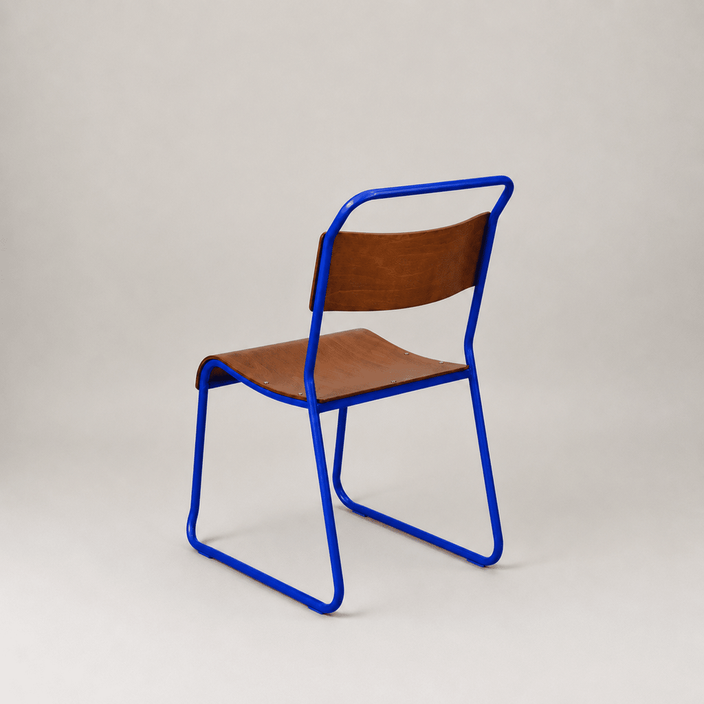 Retro canteen chair – Royal Blue