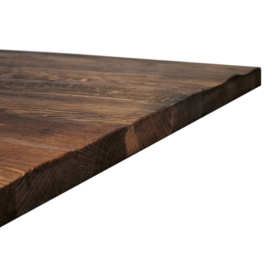 Rustic Solid Oak Table Top - Smoked