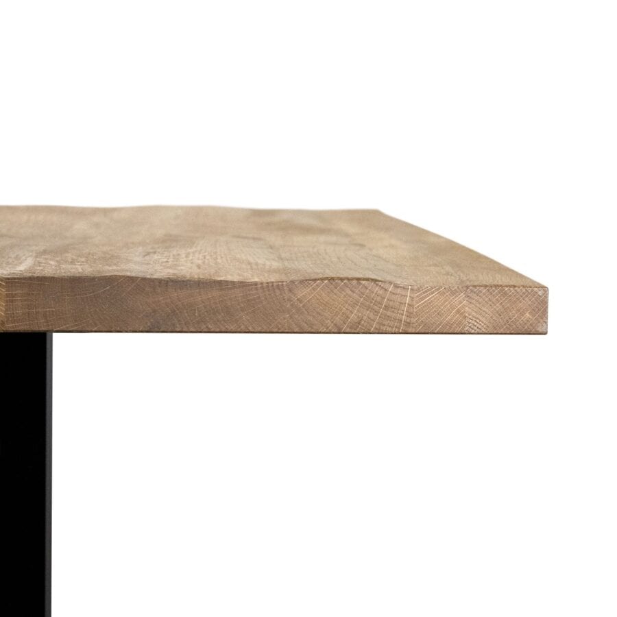Rustic Solid Oak Table Top - Extra White