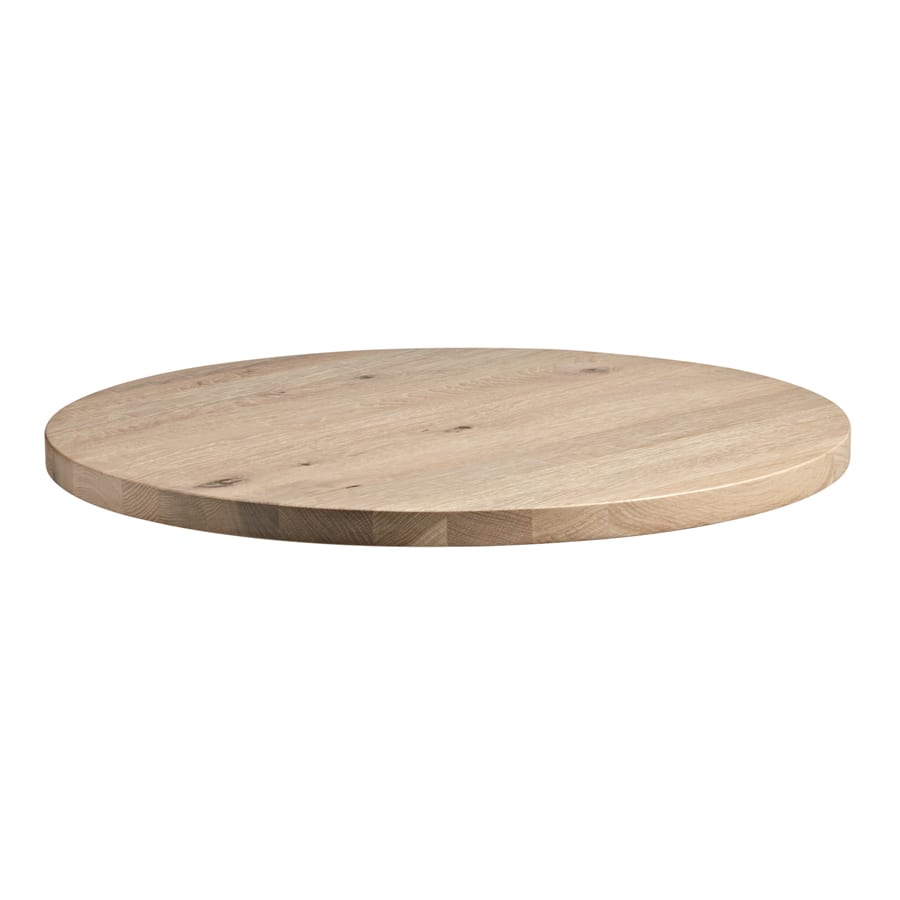 Rustic Solid Oak Table Top - Extra White