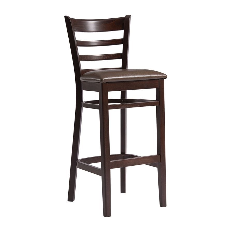 SHELDON Bar Stool - Medium Brown