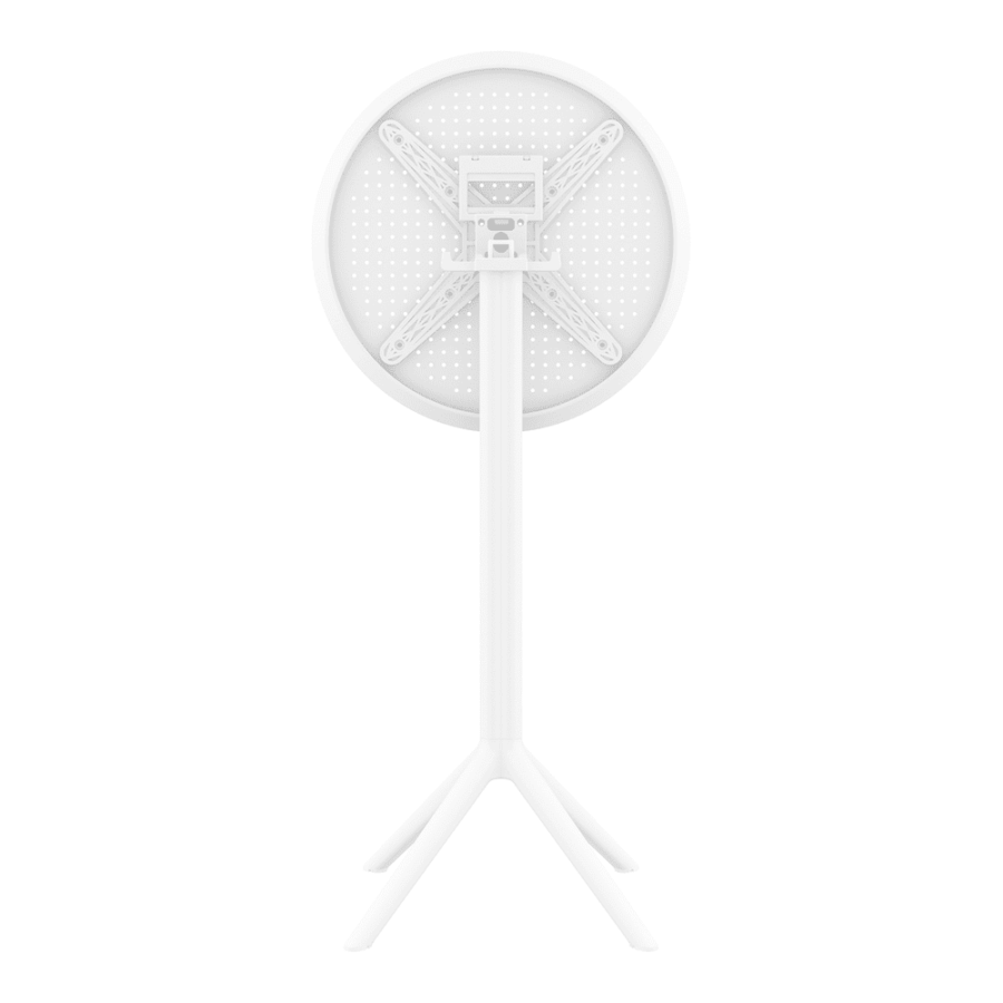 Sky Folding Bar Table 60 Round White Folding 1