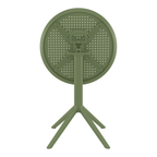 Sky Folding Table 60 Round Olive Green Folding 1