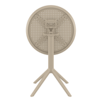 Sky Folding Table 60 Round Taupe Folding 1