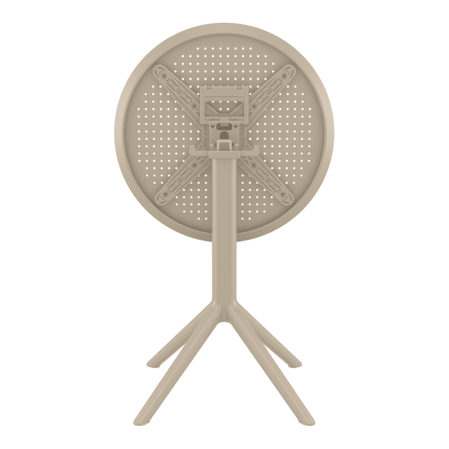 Sky Folding Table 60 Round Taupe Folding 1