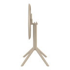 Sky Folding Table 60 Round Taupe Folding 2