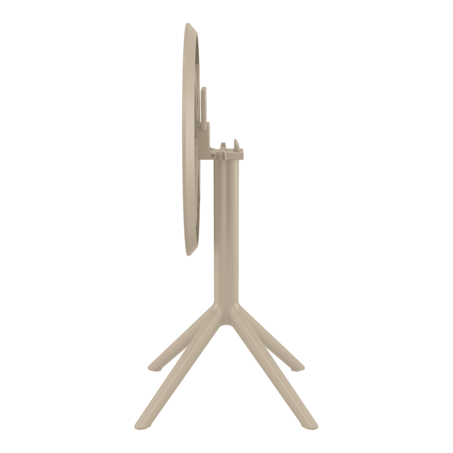 Sky Folding Table 60 Round Taupe Folding 2