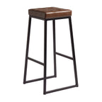 STYLE High Stool - Matt Black metal frame - Uph Seat Pad