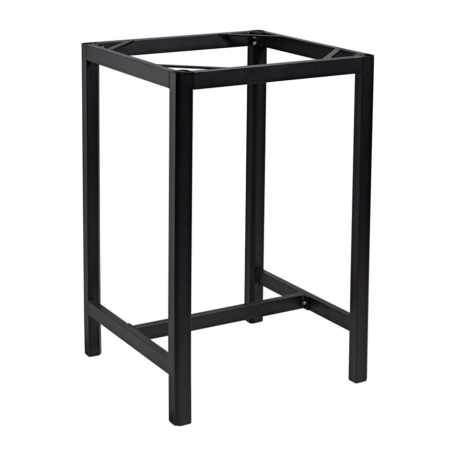 TROY Aluminium Square Bar Height Table Base - 2 Seater 57.5 x 57.5cm