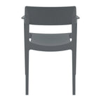 Tulum Armchair Dark Grey Back