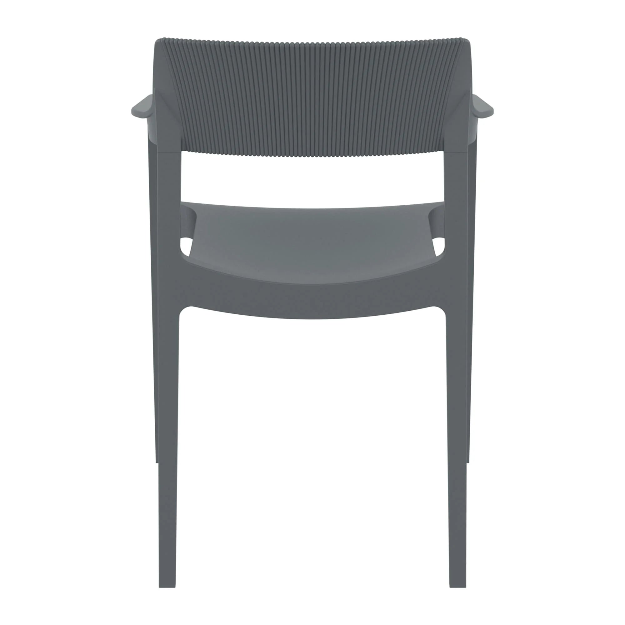 Tulum Armchair Dark Grey Back