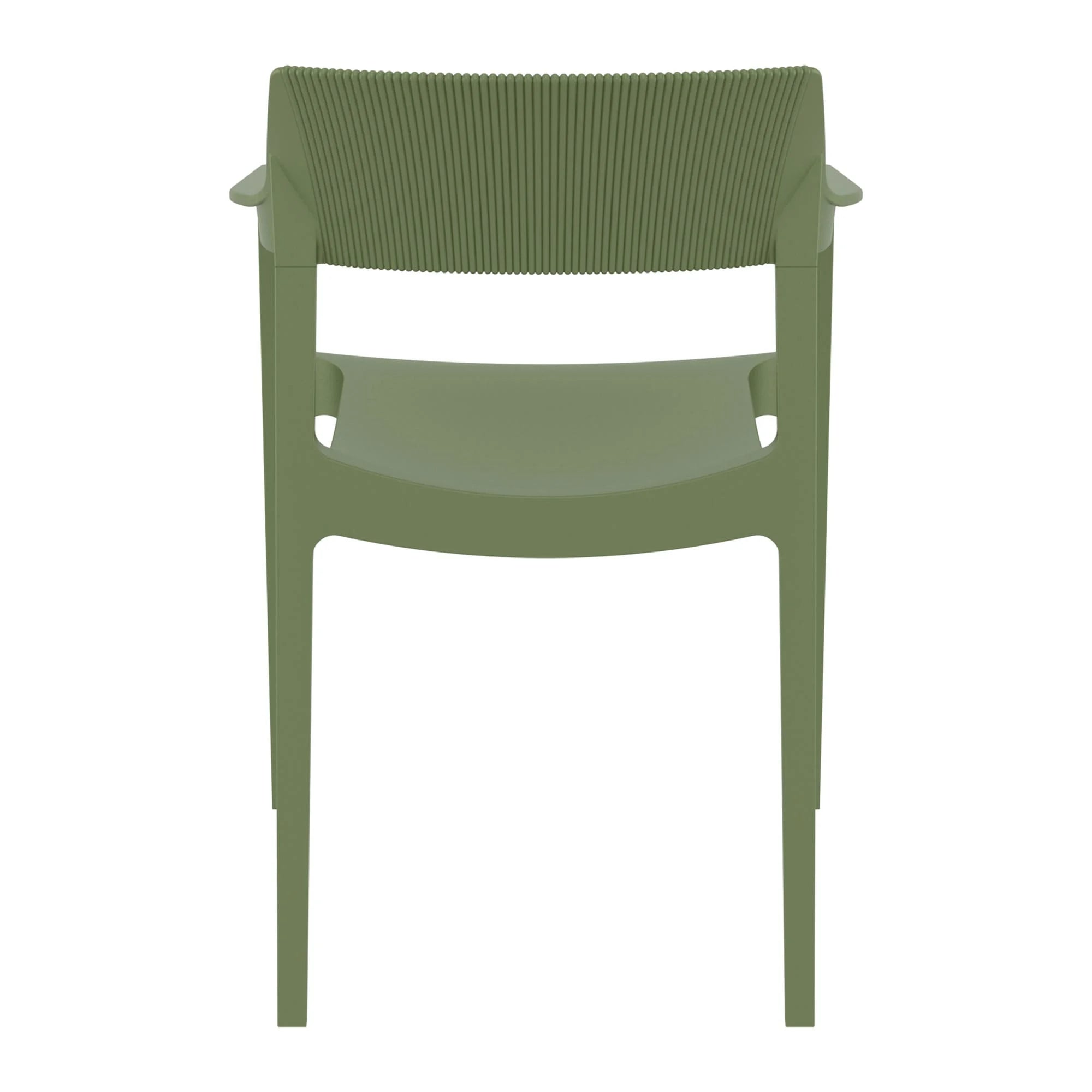 Tulum Armchair Olive Green Back