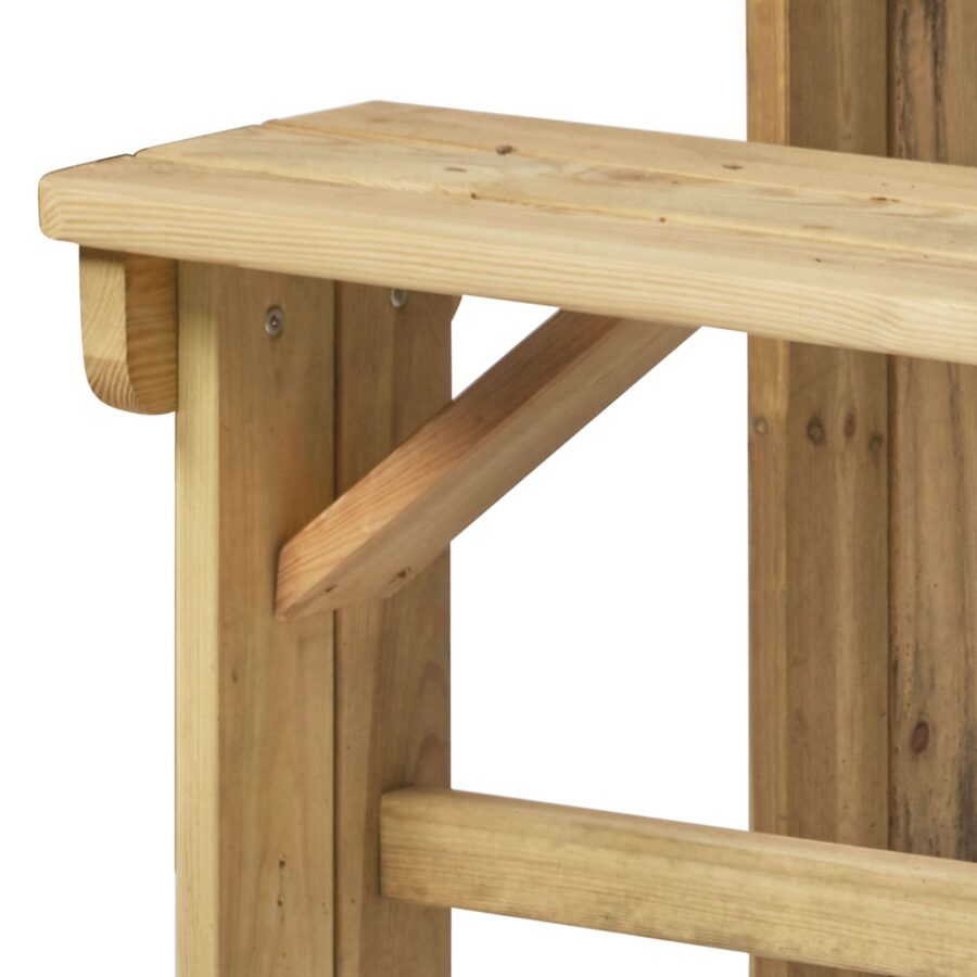 Walk in Bar Height Picnic Bench Detail
