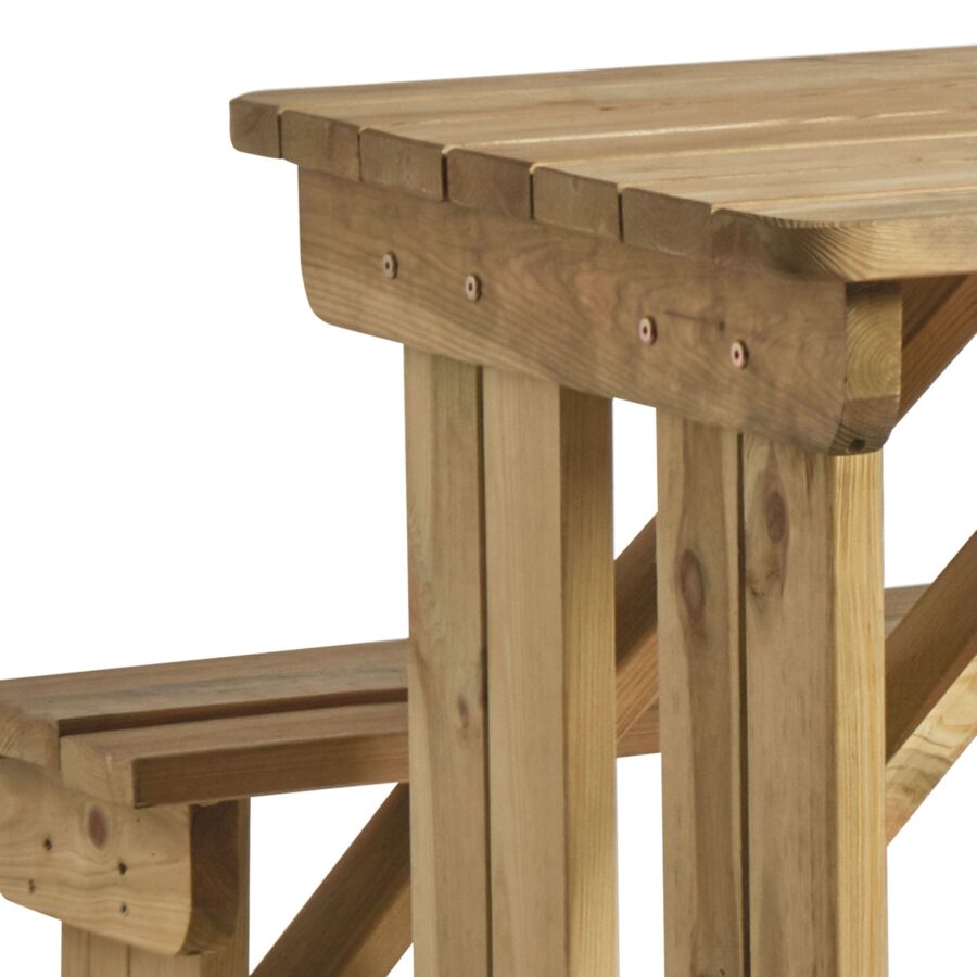 Walk in Bar Height Picnic Bench Detail
