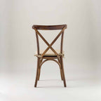 Walnut crossback chair – tie on seat pad