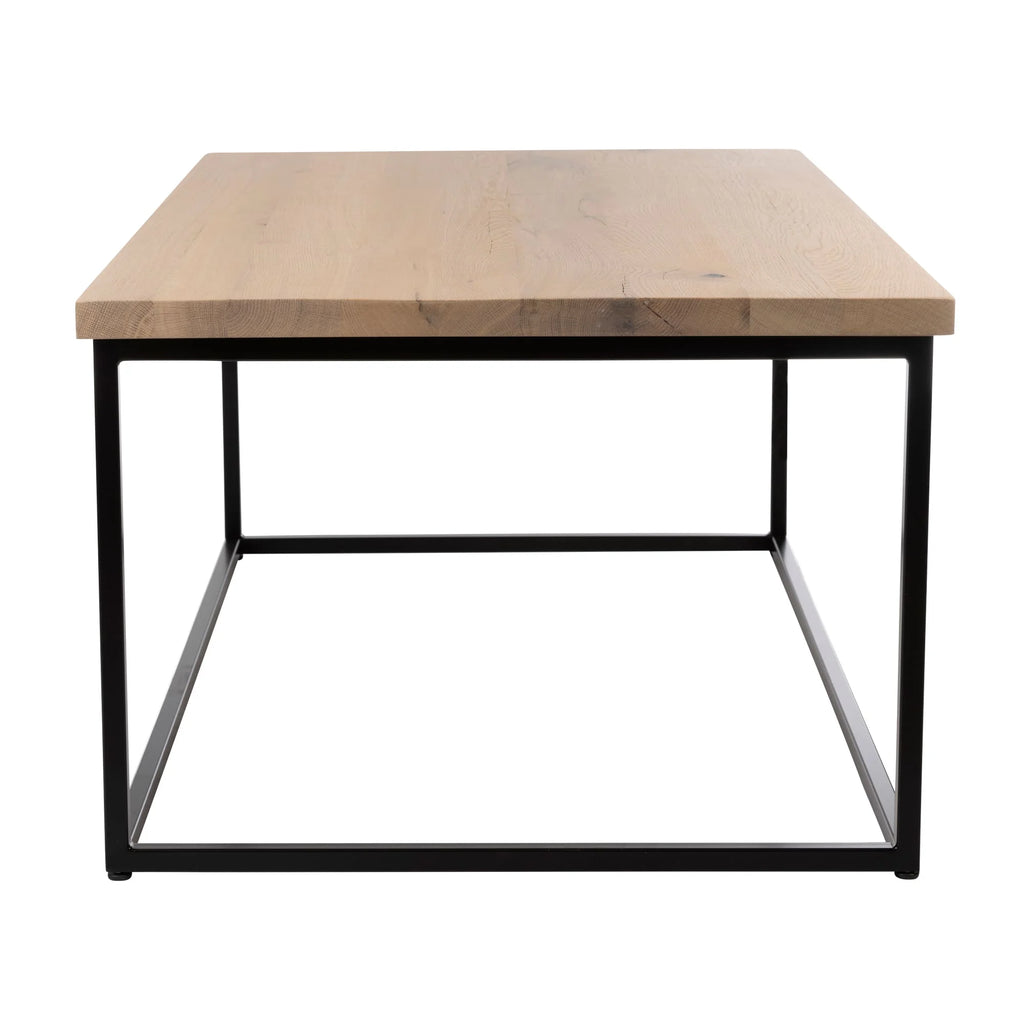 Warrington Coffee Table Rectagular Extra White Black Base Side 1