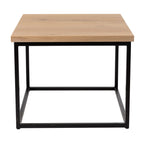 Warrington Coffee Table Square Extra White Black Base Side