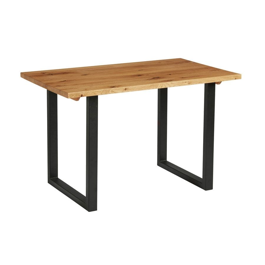 WENTWORTH 'Loop' Dining Table - Black - Character Oak