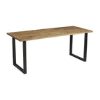WENTWORTH 'Loop' Dining Table - Black - Rustic Antique