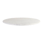 White Carrara Marble Top Round