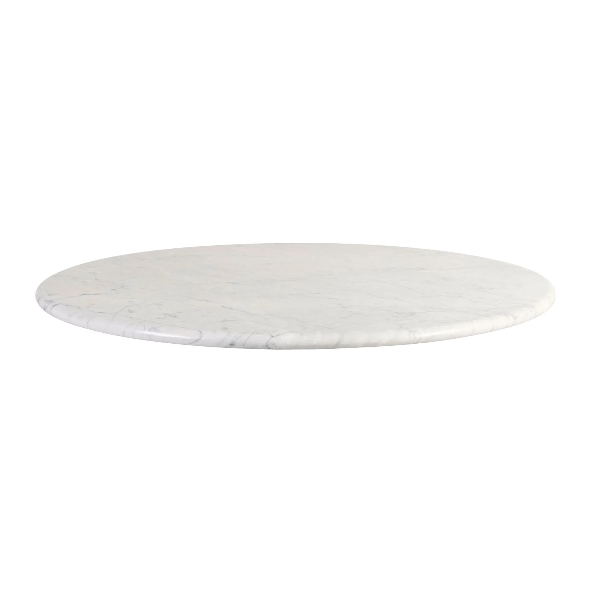 White Carrara Marble Top Round