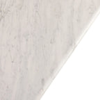 White Carrara Marble Top Square Detail