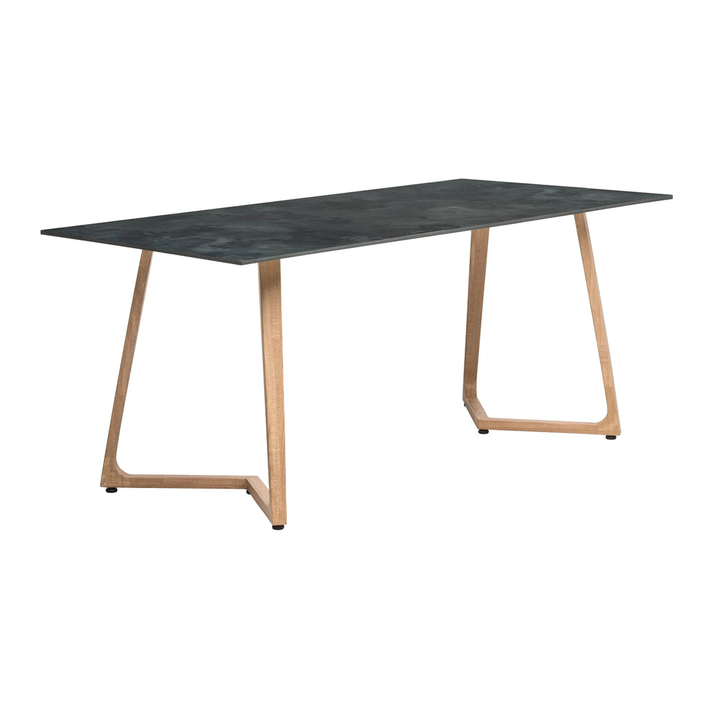 Wings Dining Table 180x80cm Oak Italian Stone Hpl Table Top