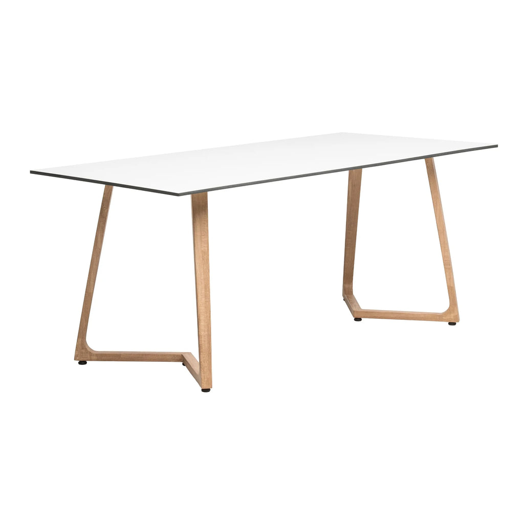 Wings Dining Table - Oak - 180x80cm - 12mm HPL Table Top