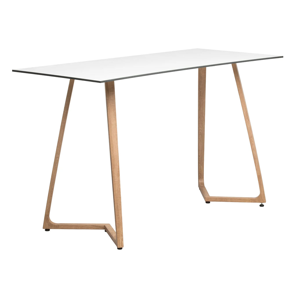 Wings Poseur Table - Oak - 180x80cm - 12mm HPL Table Top