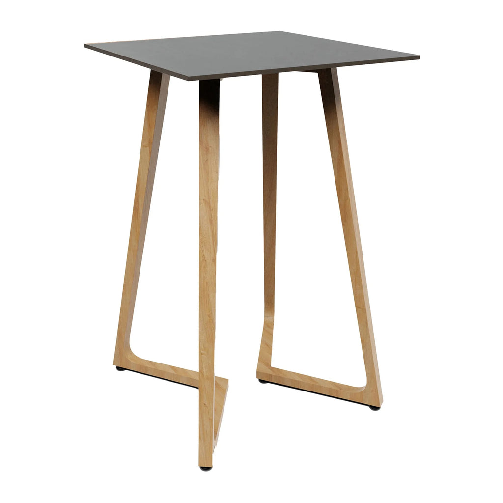 Wings Poseur Table - Oak - 70x70cm - 12mm HPL Table Top