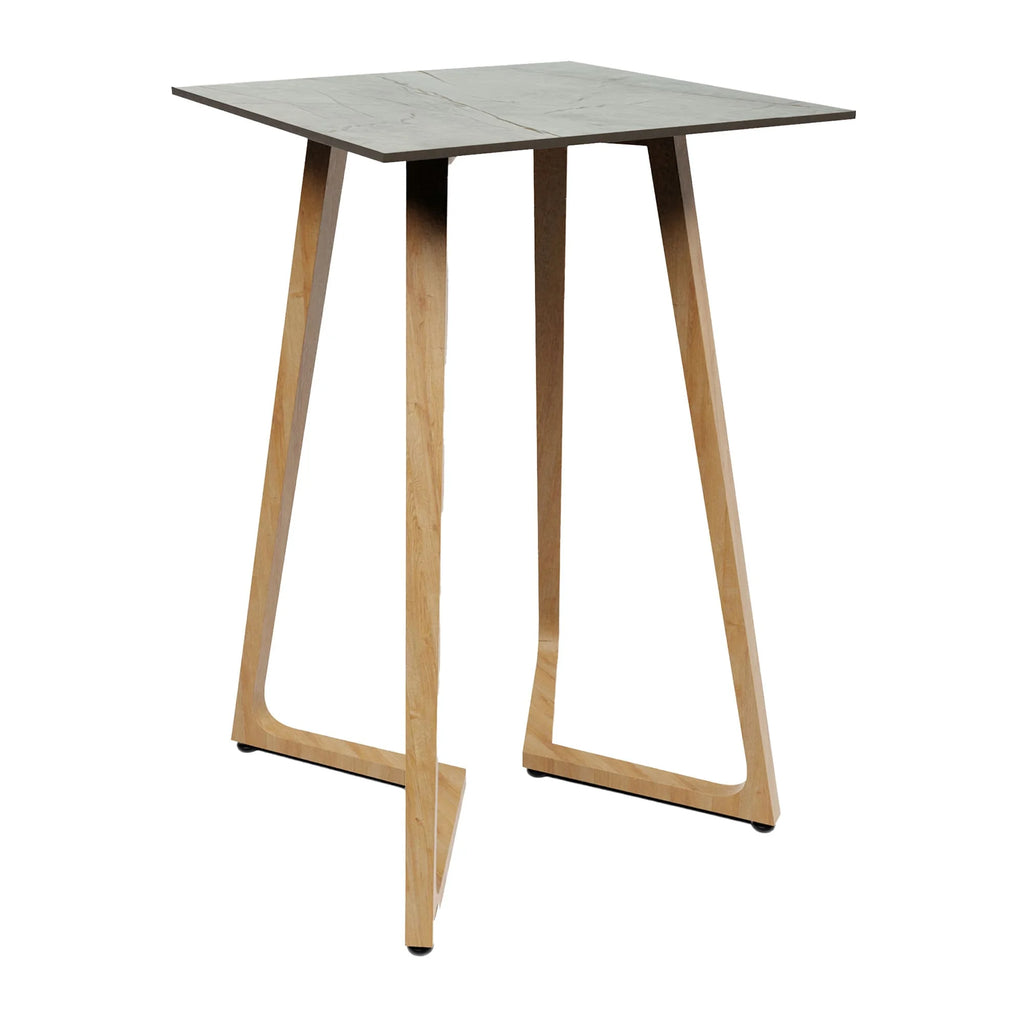 Wings Poseur Table - Oak - 70x70cm - 12mm HPL Table Top
